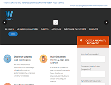 Tablet Screenshot of disenador-web-mexico.com